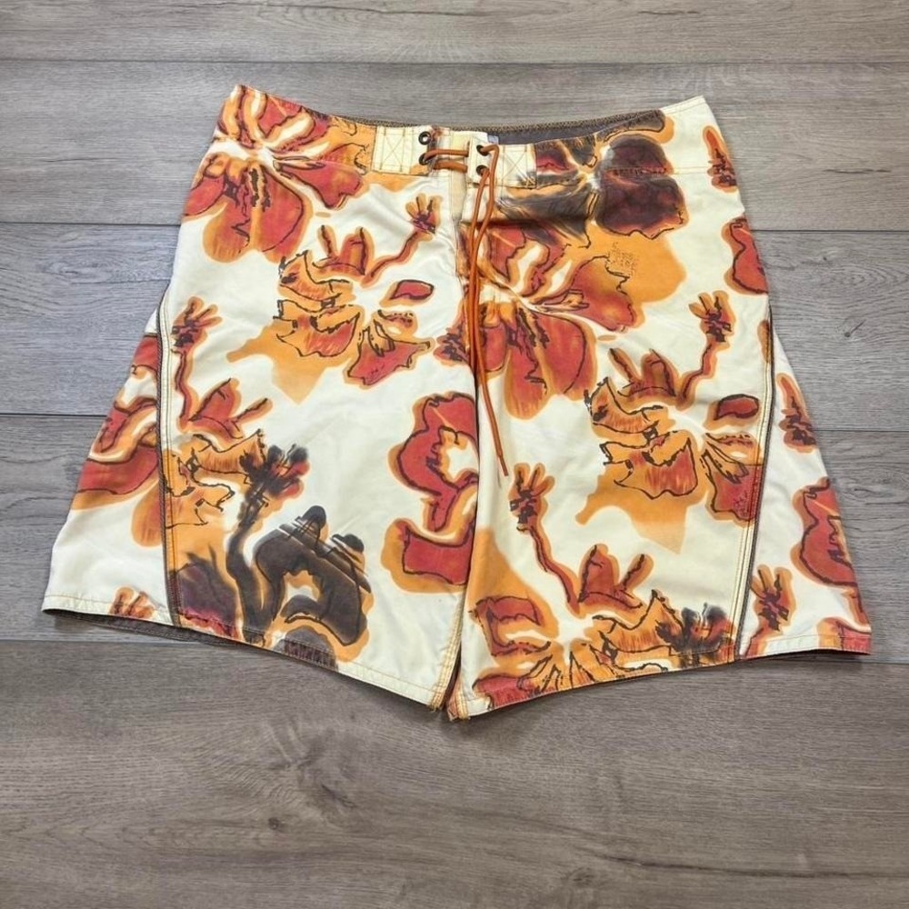 Mossimo men's floral Hawaiian style baggy wide‎ leg board shorts